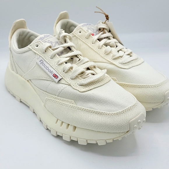 Reebok Big kids Unisex Classic Legacy Grow Shoes | Chalk/Chalk | Size:4.5 - Picture 2 of 10